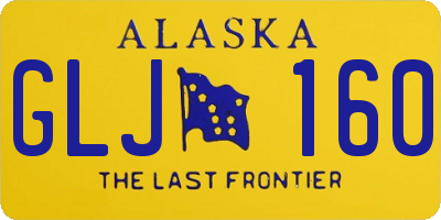 AK license plate GLJ160