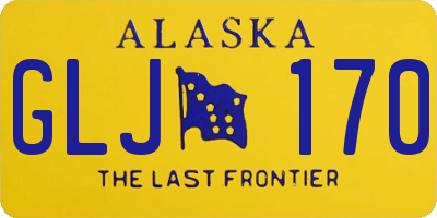 AK license plate GLJ170