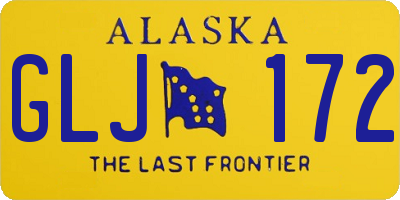 AK license plate GLJ172