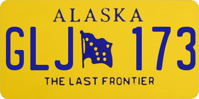 AK license plate GLJ173