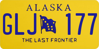 AK license plate GLJ177