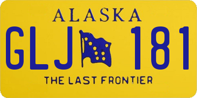 AK license plate GLJ181