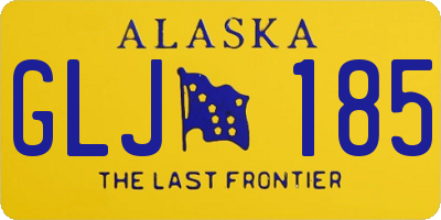 AK license plate GLJ185