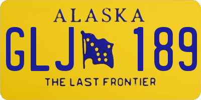 AK license plate GLJ189