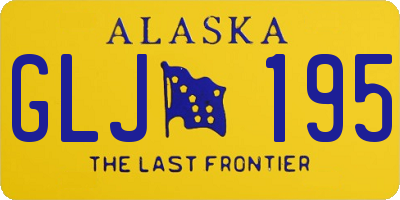 AK license plate GLJ195