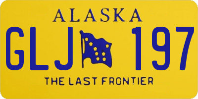 AK license plate GLJ197