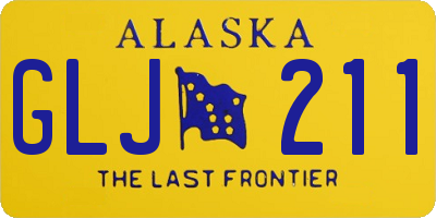 AK license plate GLJ211