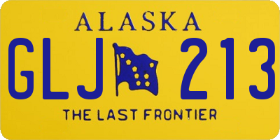 AK license plate GLJ213