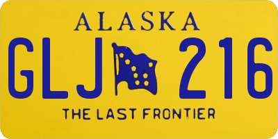 AK license plate GLJ216