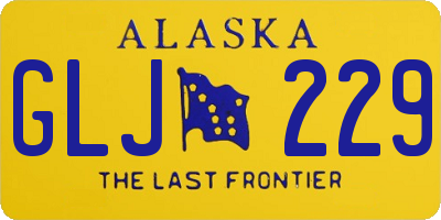 AK license plate GLJ229
