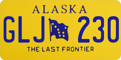 AK license plate GLJ230