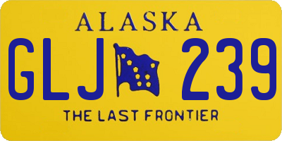 AK license plate GLJ239