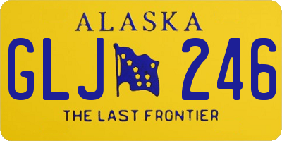 AK license plate GLJ246