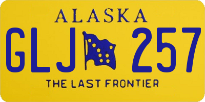 AK license plate GLJ257