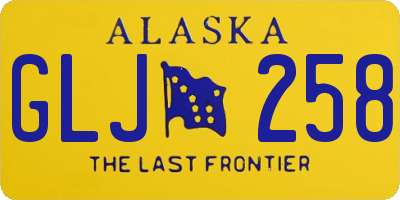 AK license plate GLJ258