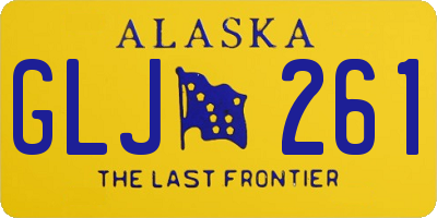 AK license plate GLJ261