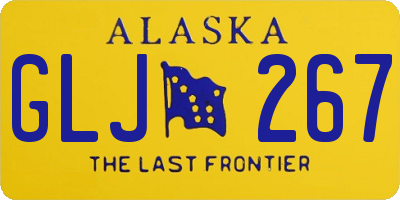 AK license plate GLJ267