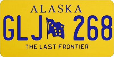 AK license plate GLJ268