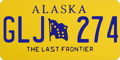 AK license plate GLJ274
