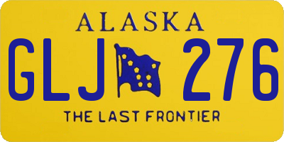 AK license plate GLJ276