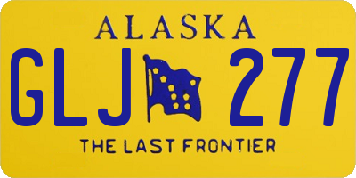 AK license plate GLJ277