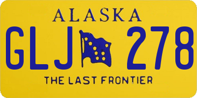 AK license plate GLJ278