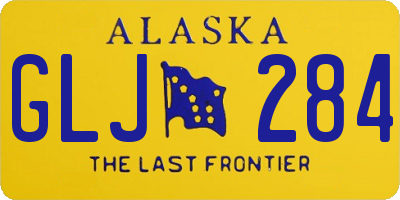 AK license plate GLJ284