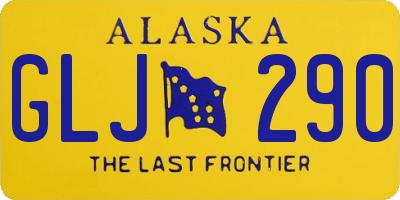 AK license plate GLJ290