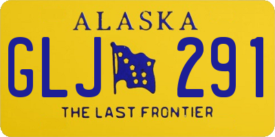 AK license plate GLJ291