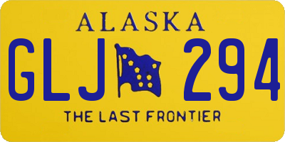 AK license plate GLJ294