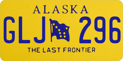 AK license plate GLJ296