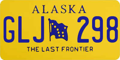 AK license plate GLJ298