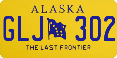 AK license plate GLJ302