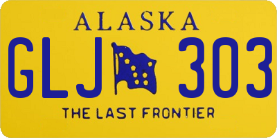 AK license plate GLJ303