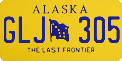AK license plate GLJ305