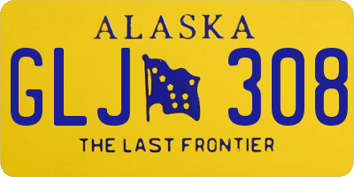 AK license plate GLJ308