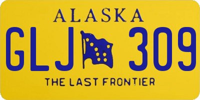AK license plate GLJ309
