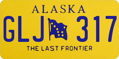 AK license plate GLJ317