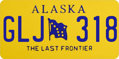 AK license plate GLJ318