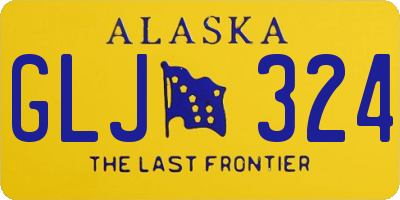AK license plate GLJ324