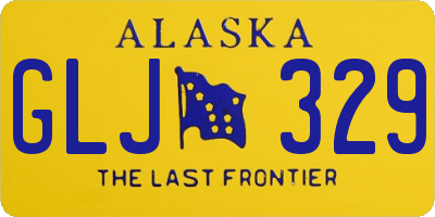AK license plate GLJ329