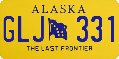 AK license plate GLJ331