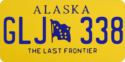 AK license plate GLJ338