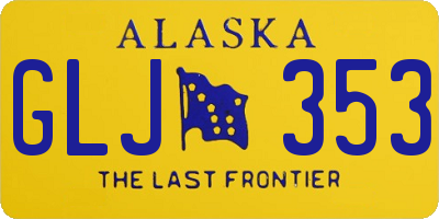 AK license plate GLJ353
