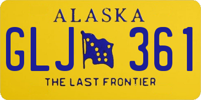 AK license plate GLJ361