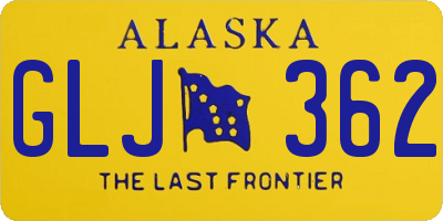AK license plate GLJ362