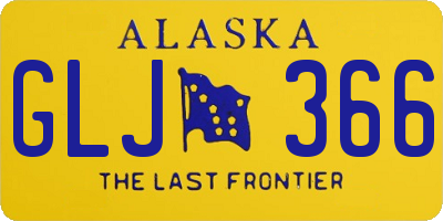 AK license plate GLJ366