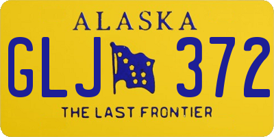 AK license plate GLJ372
