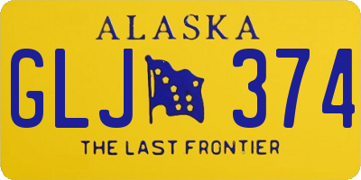 AK license plate GLJ374