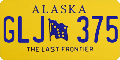 AK license plate GLJ375